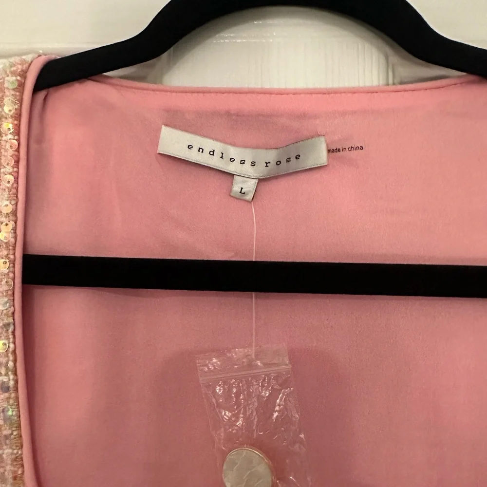 Endless Rose Pastel Tweed Mini Dress - Picture 4 of 4